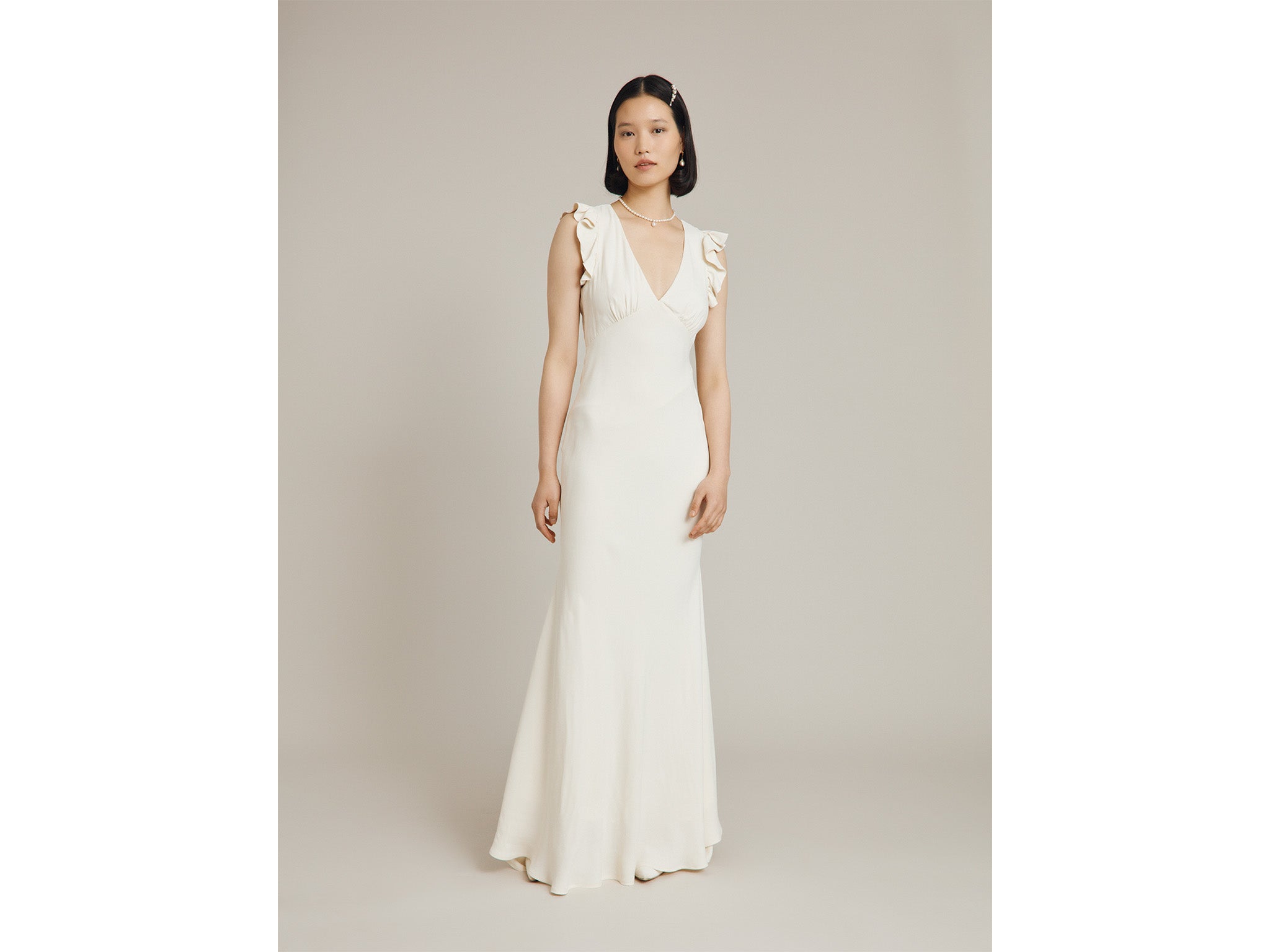 Liliana embellished wedding outlet dress